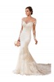 Lace Sweetheart Long Sleeves Chapel Train Wedding Gowns Kent