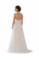 Tulle Illusion Neck Sleeveless Sweep Train Wedding Dress Kent