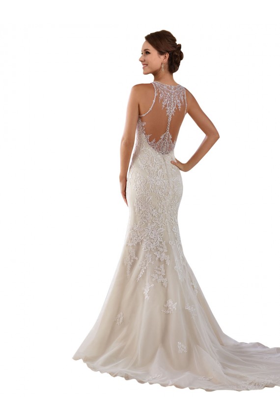 Lace Sweetheart Sleeveless Chapel Train Bridal Gown Kent