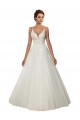 Tulle & Lace Spaghetti Straps Sleeveless Chapel Train Boho Wedding Dress Kent