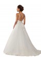 Tulle & Lace Spaghetti Straps Sleeveless Chapel Train Boho Wedding Dress Kent