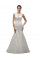 Tulle & Lace Illusion Neck Sleeveless Sweep Train Wedding Dress Kent