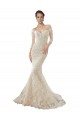Tulle & Lace Off the Shoulder Long Sleeves Chapel Train Wedding Dress Kent