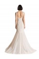 Tulle V-Neck Sleeveless Low Back Sweep Train Wedding Dress Kent