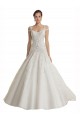 Tulle & Lace Off the Shoulder Sleeveless Sweep Train Wedding Dress Kent
