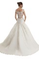Tulle & Lace Off the Shoulder Sleeveless Sweep Train Wedding Dress Kent