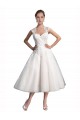 Tulle & Lace Sweetheart Sleeveless Tea Length Beach Wedding Dress Kent