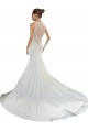 Satin Sweetheart Sleeveless Chapel Train Beach Wedding Gowns Kent