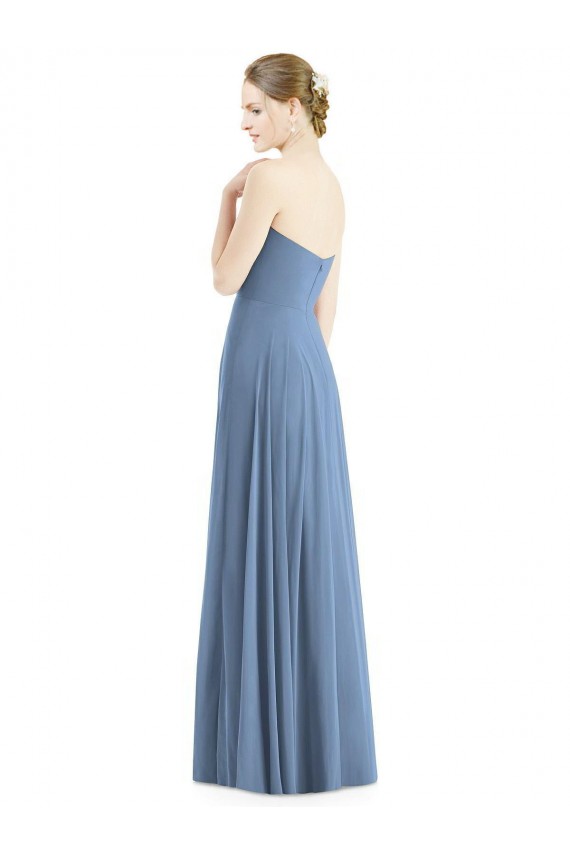 Soft Chiffon Sweetheart Sleeveless Long Evening Dress / Bridesmaid Dress Kent