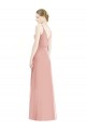 Soft Chiffon Spaghetti Straps Sleeveless Long Formal Dress / Bridesmaid Dress Kent