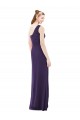 Soft Chiffon One Shoulder Sleeveless Long Evening Dress / Bridesmaid Dress Kent