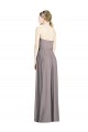 Soft Chiffon Sweetheart Sleeveless Dusty Rose Long Bridesmaid Dress Kent