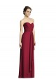 Soft Chiffon Sweetheart Sleeveless Burgundy Long Formal Dress / Bridesmaid Dress Kent