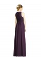 Soft Chiffon V-Neck Sleeveless Grape Long Bridesmaid Dress Kent