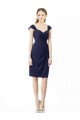 Soft Chiffon Sweetheart Cap Sleeves Knee Length Bridesmaid Dress Kent