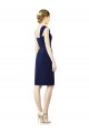 Soft Chiffon Sweetheart Cap Sleeves Knee Length Bridesmaid Dress Kent