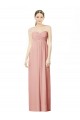 Soft Chiffon Sweetheart Sleeveless Bliss Pink Long Bridesmaid Dress Kent