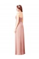 Soft Chiffon Sweetheart Sleeveless Bliss Pink Long Bridesmaid Dress Kent