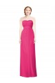 Soft Chiffon Strapless Sleeveless Azalea Long Bridesmaid Dress Kent