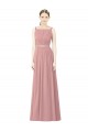 Soft Chiffon High Neck Sleeveless Long Bridesmaid Dress Kent