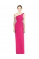 Soft Chiffon One Shoulder Sleeveless Azalea Long Bridesmaid Dress Kent