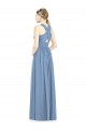 Chiffon V-Neck Sleeveless Long Bridesmaid Gown Kent