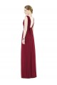 Soft Chiffon V-Neck Sleeveless Long Bridesmaid Gowns Kent