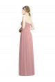 Chiffon Sweetheart Sleeveless Long Bridesmaid Evening Dress Kent