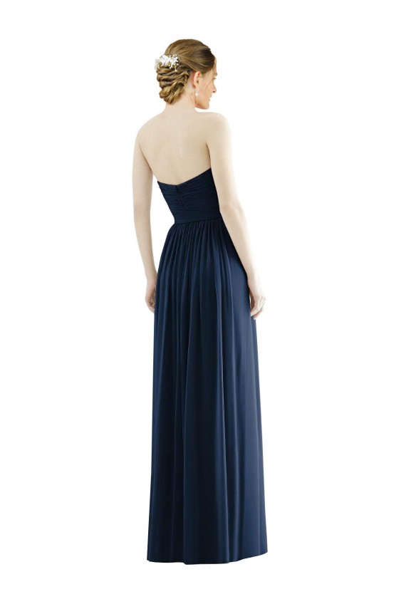 Soft Chiffon Sweetheart Sleeveless Long Formal Evening Gown / Bridesmaid Dress Kent