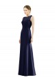 Soft Chiffon & Lace Illusion Neck Sleeveless Long Bridesmaid Dress Kent