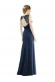 Soft Chiffon & Lace Illusion Neck Sleeveless Long Bridesmaid Dress Kent