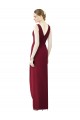 Chiffon V-Neck Sleeveless V-Back Long Bridesmaid Evening Dress Kent