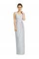 Soft Chiffon V-Neck Sleeveless V-Back Frost Long Bridesmaid Dress Kent
