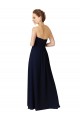 Soft Chiffon Sweetheart Sleeveless Long High Low Bridesmaid Dress Kent