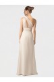 Soft Chiffon One Shoulder Sleeveless Black Long Bridesmaid Dress Kent