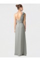 Soft Chiffon One Shoulder Sleeveless Long Bridesmaid Dress / Formal Dress Kent