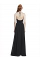 Chiffon Halter Neck Sleeveless Long Formal Dress / Bridesmaid Dress Kent