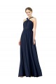 Chiffon V-Neck Sleeveless Princess Long Bridesmaid Gowns Kent