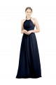 Soft Chiffon Halter Neck Sleeveless Open Back Long Evening Gowns / Bridesmaid Dress Kent