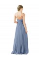 Soft Chiffon Sweetheart Sleeveless Open Back Long Evening Gowns / Bridesmaid Dress Kent
