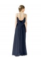 Chiffon Spaghetti straps Sleeveless Open Back Long Bridesmaid Dress / Evening Gowns Kent