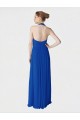 Soft Chiffon Halter Neck Sleeveless Long Evening Dress / Bridesmaid Dress Kent