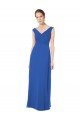 Soft Chiffon Off the Shoulder Sleeveless V-Back Long Bridesmaid Dresses Kent