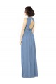 Soft Chiffon Bateau Neck Sleeveless Keyhole Back Long Bridesmaid Dress Kent