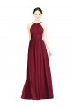 Chiffon Halter Neck Sleeveless Open Back Long Formal Dress / Bridesmaid Dress Kent