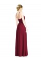 Chiffon Halter Neck Sleeveless Open Back Long Formal Dress / Bridesmaid Dress Kent