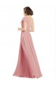 Chiffon One Shoulder Sleeveless Long Bridesmaid Evening Dress Kent