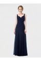 Lxue Chiffon Sweetheart Sleeveless Low Back Long Bridesmaid Dress Kent