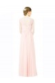 Soft Chiffon Sweetheart Sleeveless V-Back Long Bridesmaid Dress Kent