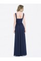 Soft Chiffon V-Neck Sleeveless Low Back Long Evening Gowns / Bridesmaid Dress Kent